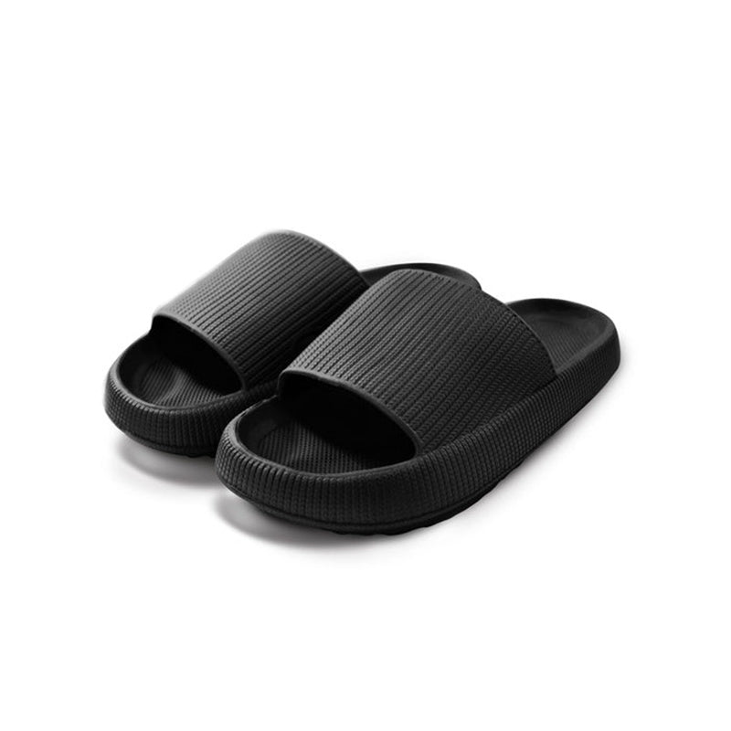 Shower Slipper, Bathroom or Indoor use, EVA indoor thick bottom slippers women's summer couple home cool slippers soft bottom rubber