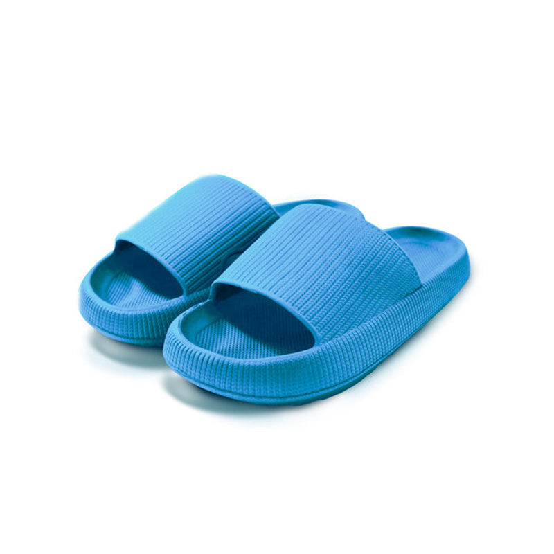 Shower Slipper, Bathroom or Indoor use, EVA indoor thick bottom slippers women's summer couple home cool slippers soft bottom rubber