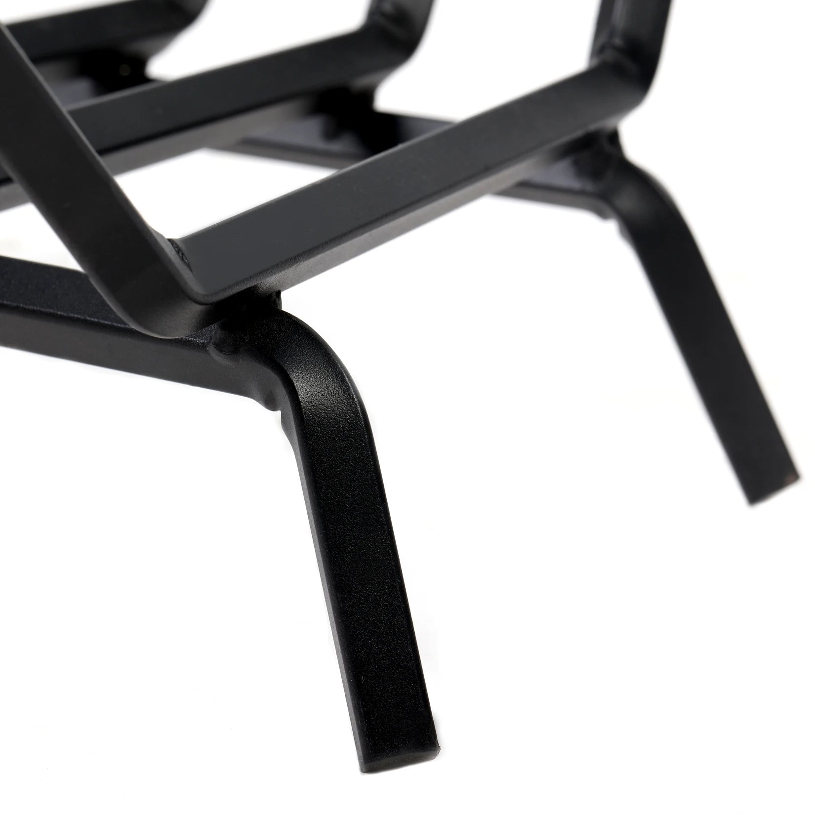 Fireplace Grate 26.4 inch Solid Steel Heavy Duty Firewood Log Burning Rack Bar Fire Grates for Outdoor Kindling Tools Pit