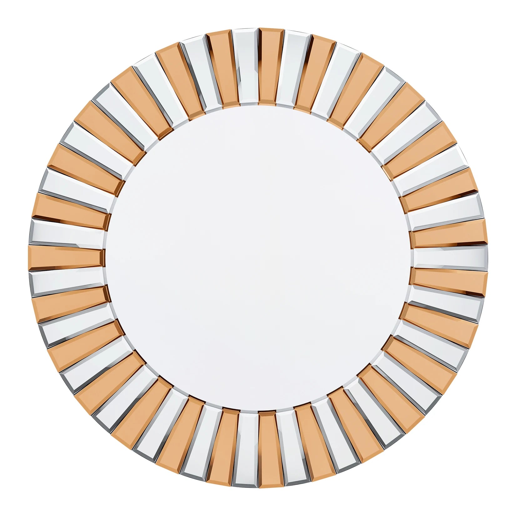 Decorative Mirrors Round Sunburst Wall Mirror Beveled Edge Glass Bathroom Vanity Mirror Hanging Accent Mirrors for Living Room