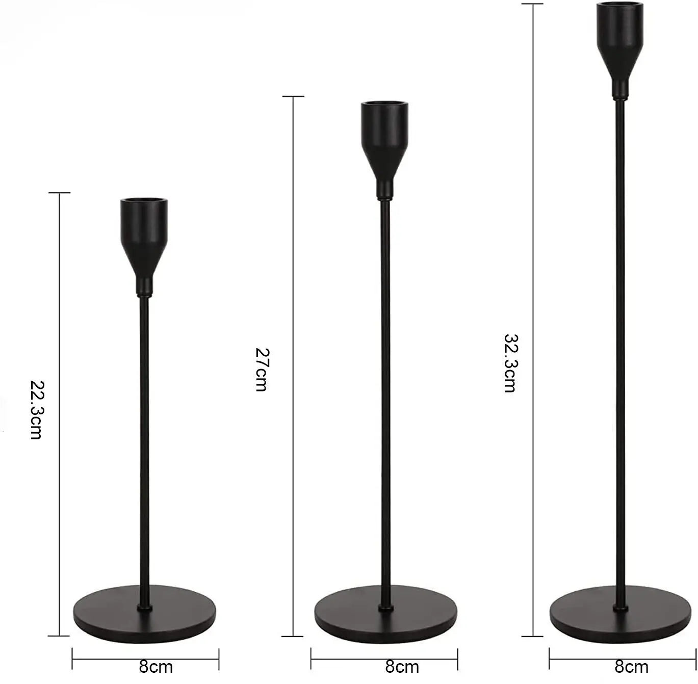 Modern Metal Gold Candlestick Holders Wedding Decoration Skinny Tapered Candlestick Holder Home Decor Bar Party Candle Holders