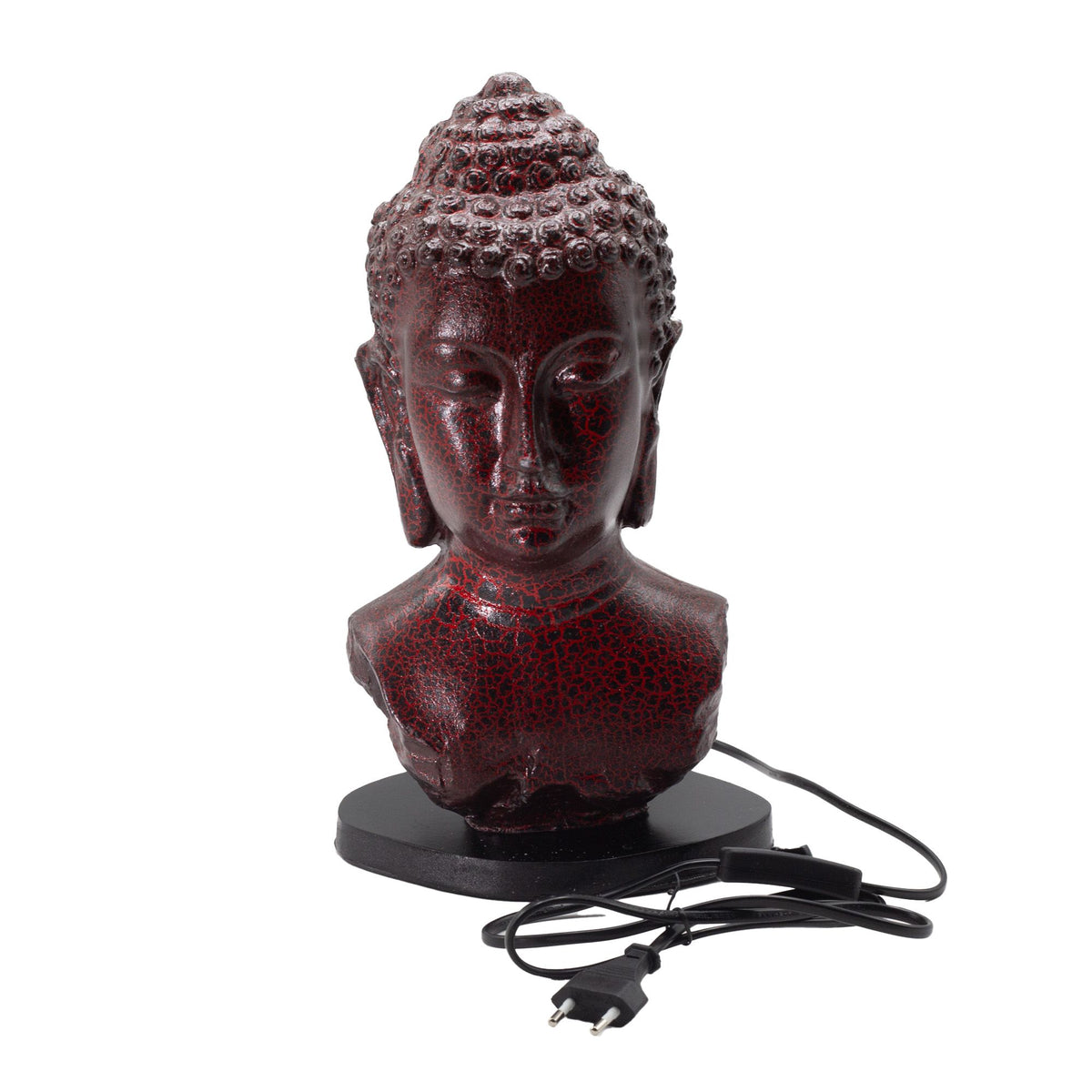 Buddha Bust Lamp Molton Lava - Oval stand