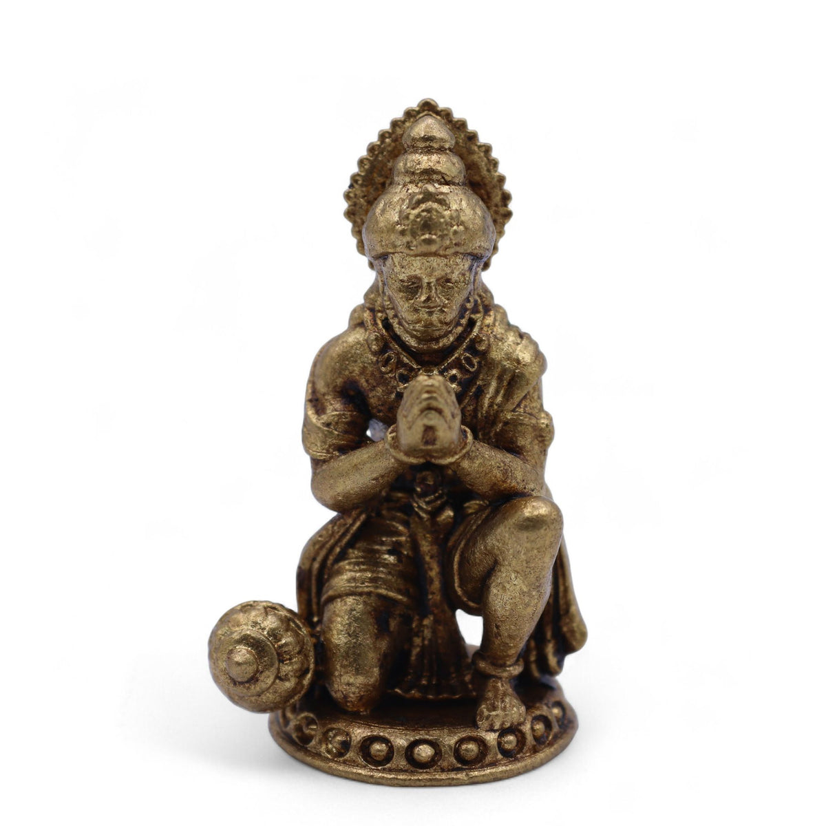 Brass Miniature Gods - Hanuman (30gms) - 36mm