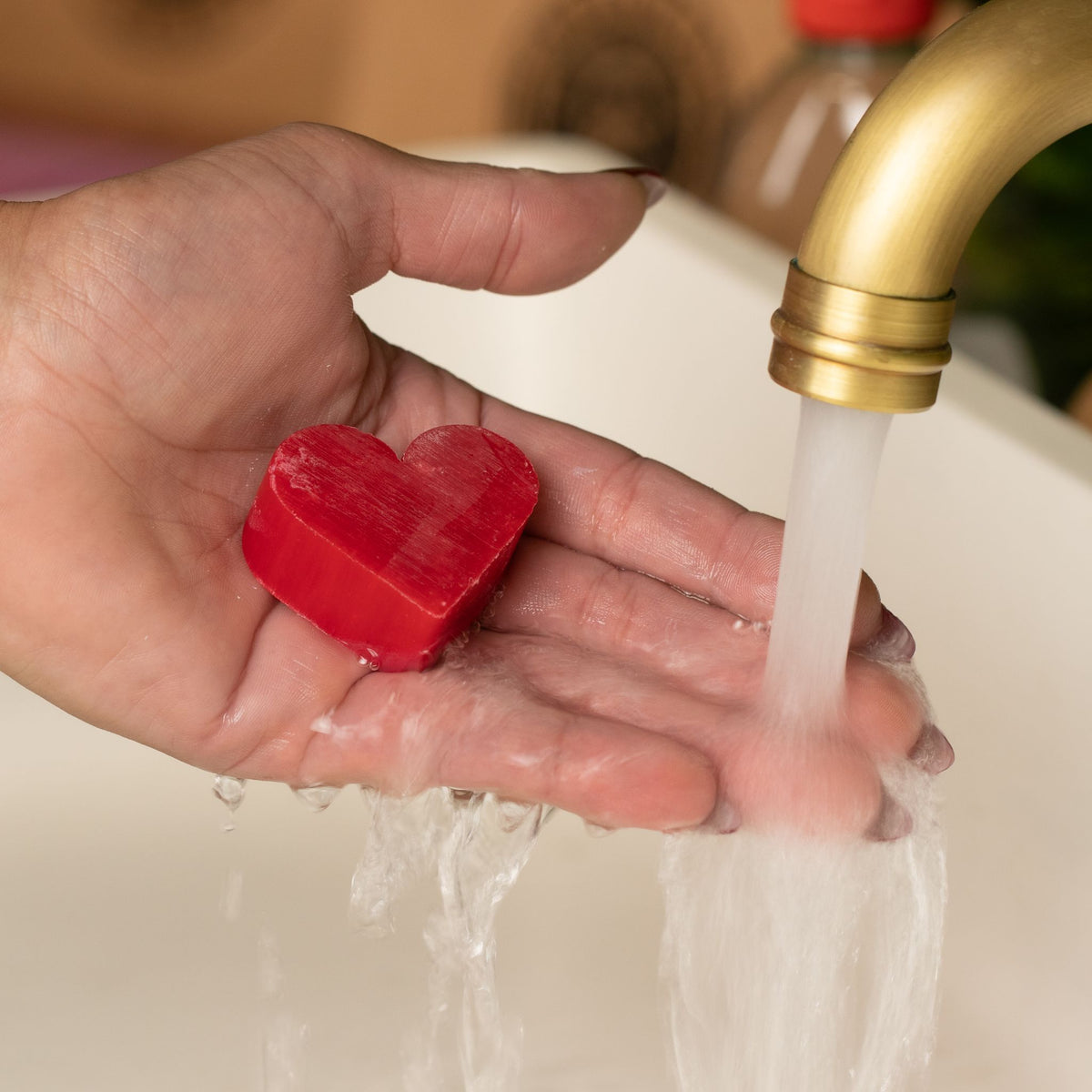 Heart Guest Soap - Raspberry