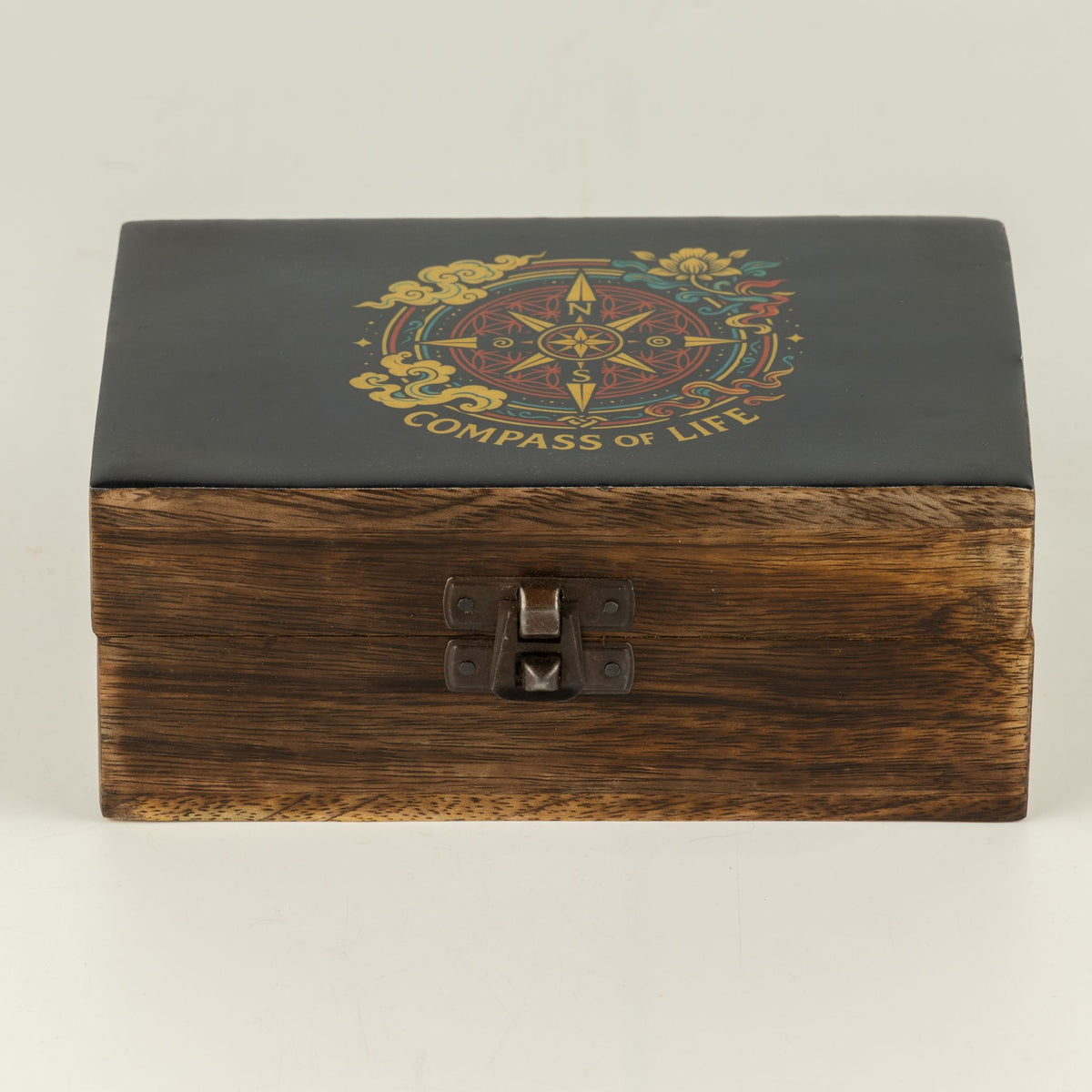 Medium Enamelled Box - Compass of Life