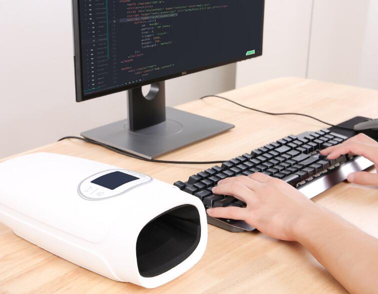 Hand Massager Infrared Heated Therapy For Arthritis Pain Relief Cordless Palm Massager