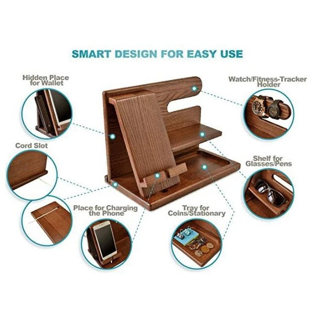 Eco Wood desk Organizer