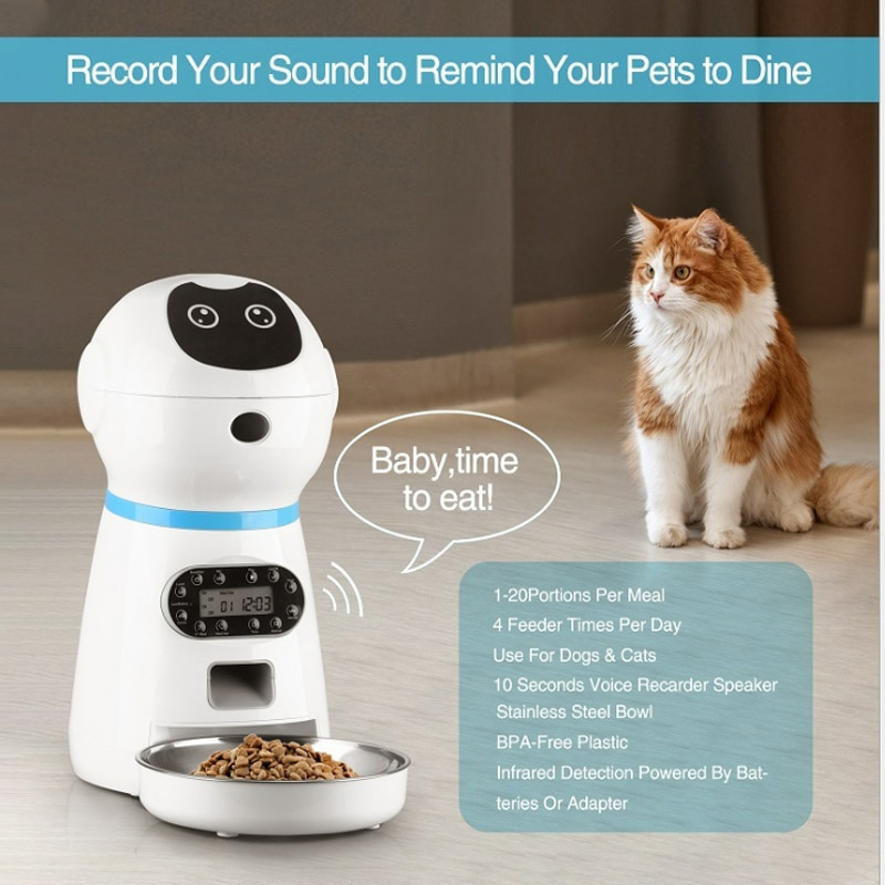 Automatic Pet Feeder With Voice Recorder