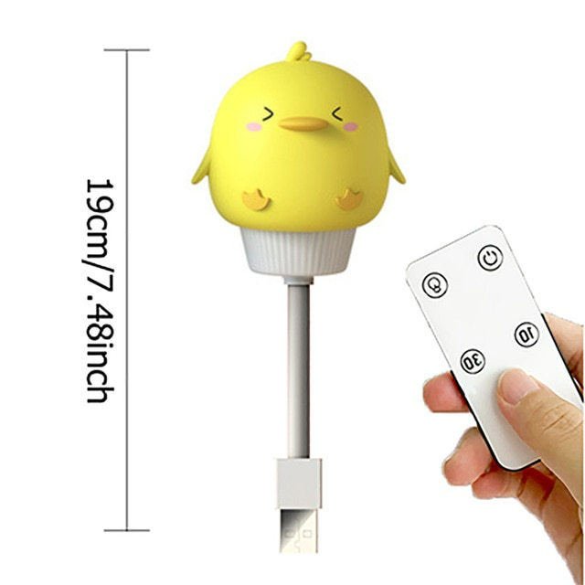 LED USB Night Light Cute Cartoon with Remote Control