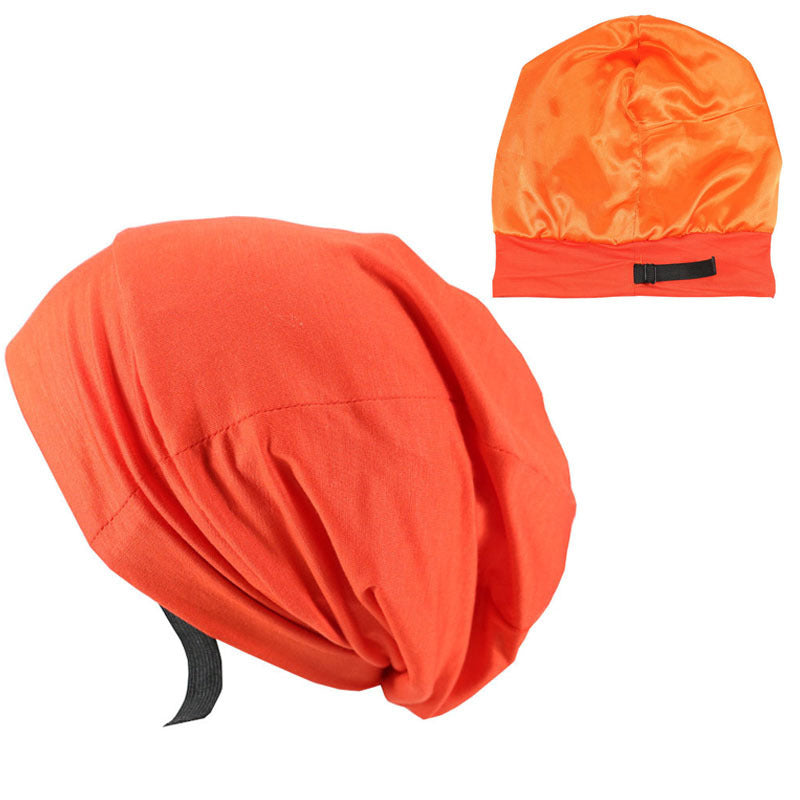 Spring And Autumn Adjustable Men and Women's Satin Lined Hood