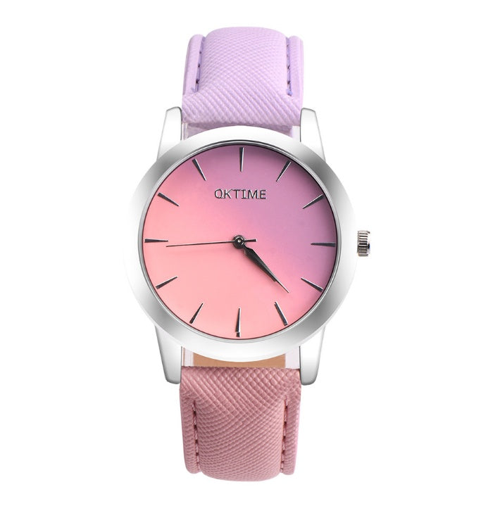 Fashion Casual Retro Rainbow Design Watch Women Analog Quartz Wristwat Fashion Casual Retro Rainbow Design Watch Women Analog Quartz Wristwat