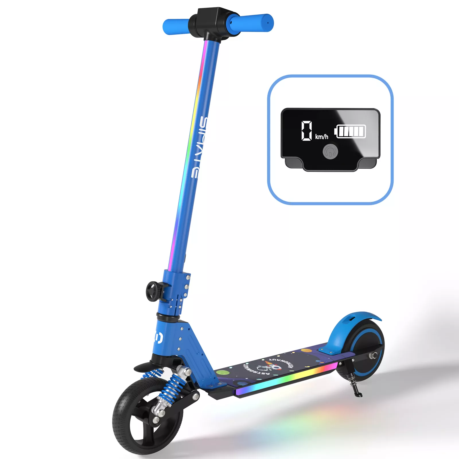 Electric Scooters For Kids and Teenagers, Folding E-Scooter With Shock Absorption, 14km/h