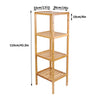 4 Tier Bamboo Storage Shelving Unit Kitchen Display Shelf Plant Rack for Home