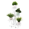 4 Tier 4 Potted Metal Plant Stand Indoor Outdoor Multiple Flower Pot Holder Shelf Plant Stander Flower Pots Holder Plant Storage