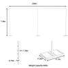 20x10 ft Heavy Duty Telescopic Wedding Backdrop Stand - Party & Event Decor