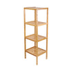 4 Tier Bamboo Storage Shelving Unit Kitchen Display Shelf Plant Rack for Home