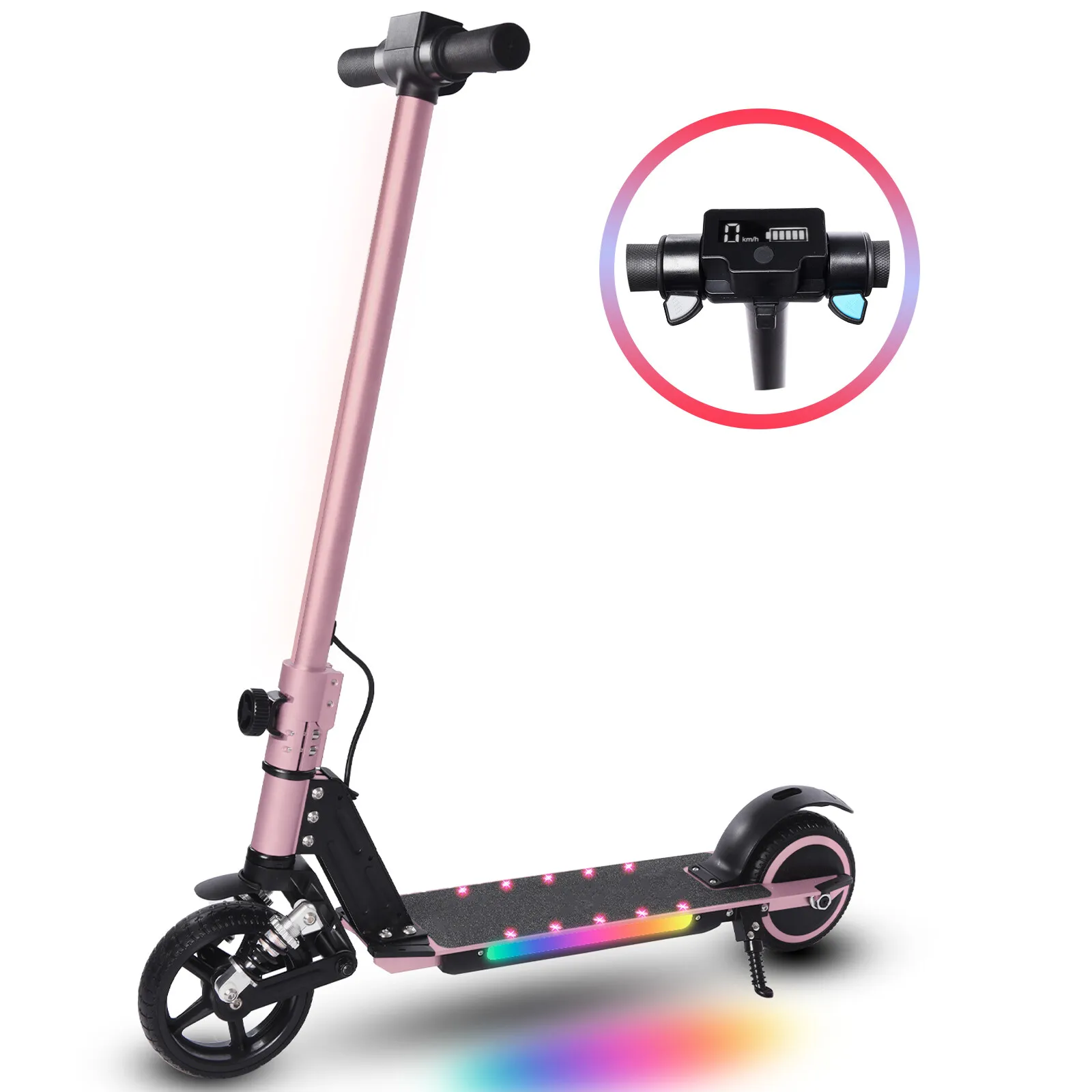 Electric Scooters For Kids and Teenagers, Folding E-Scooter With Shock Absorption, 14km/h