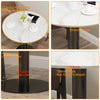 Round White Dining Table Modern Kitchen Marble Table 30