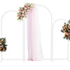 Set of 3 Metal Wedding Arch, Balloon Arch Backdrop Arch Stand for Wedding, Bridal, Garden, Yard, Indoor Outdoor Party Decoration