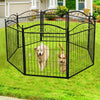 Dog Playpen, 8 Panels Playpen 32 Inch Height in Heavy Duty, Folding Indoor Outdoor Anti-Rust Dog Exercise Fence Portable