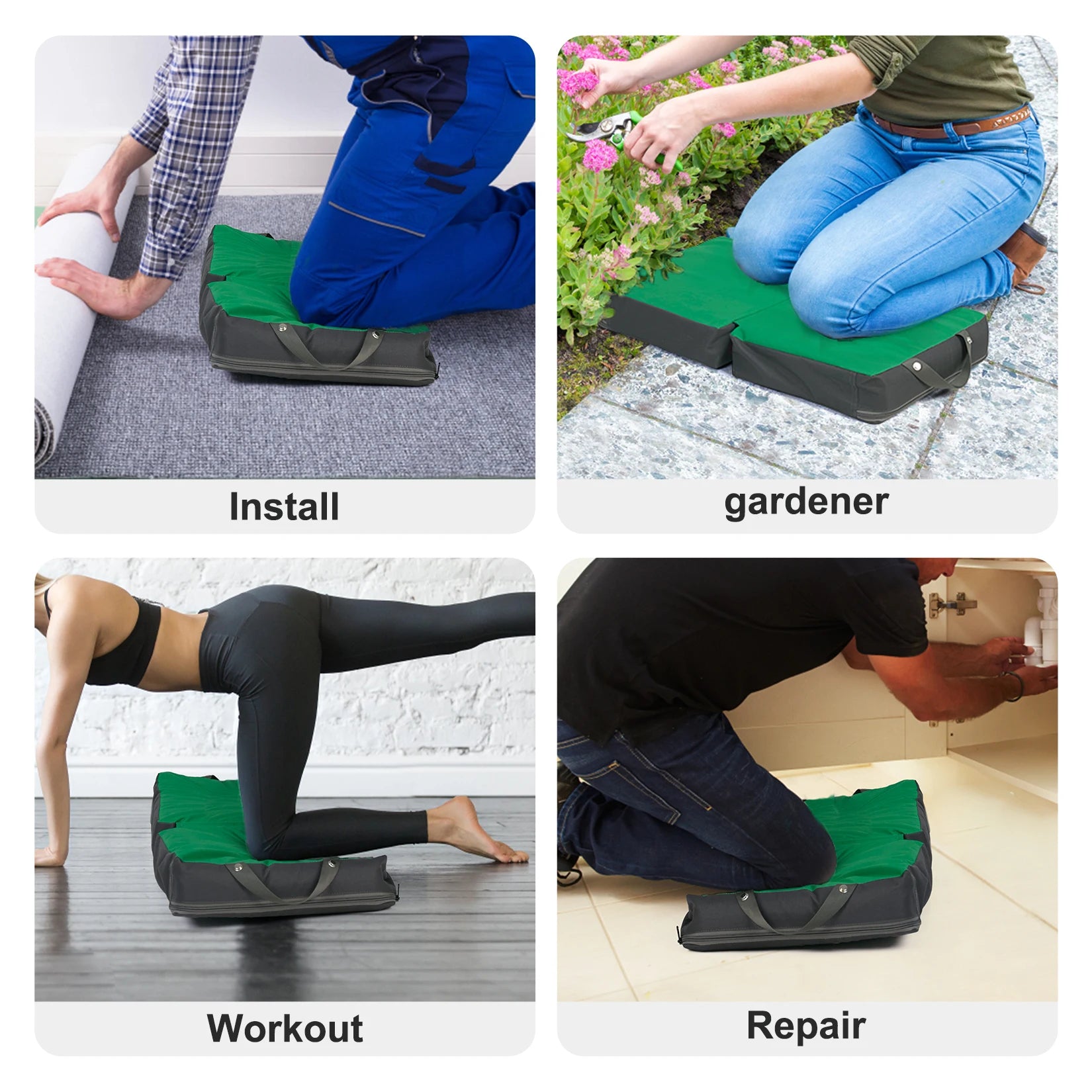 Extra Thick Kneeling Pad, Supportive Soft Foam Cushioning for Knee, Water Resistant Construction for Gardening, Bathing Baby