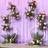 Wedding Flower Display Frame Round Arch White Metal Circle Backdrop Stand Party Wedding Ceremony