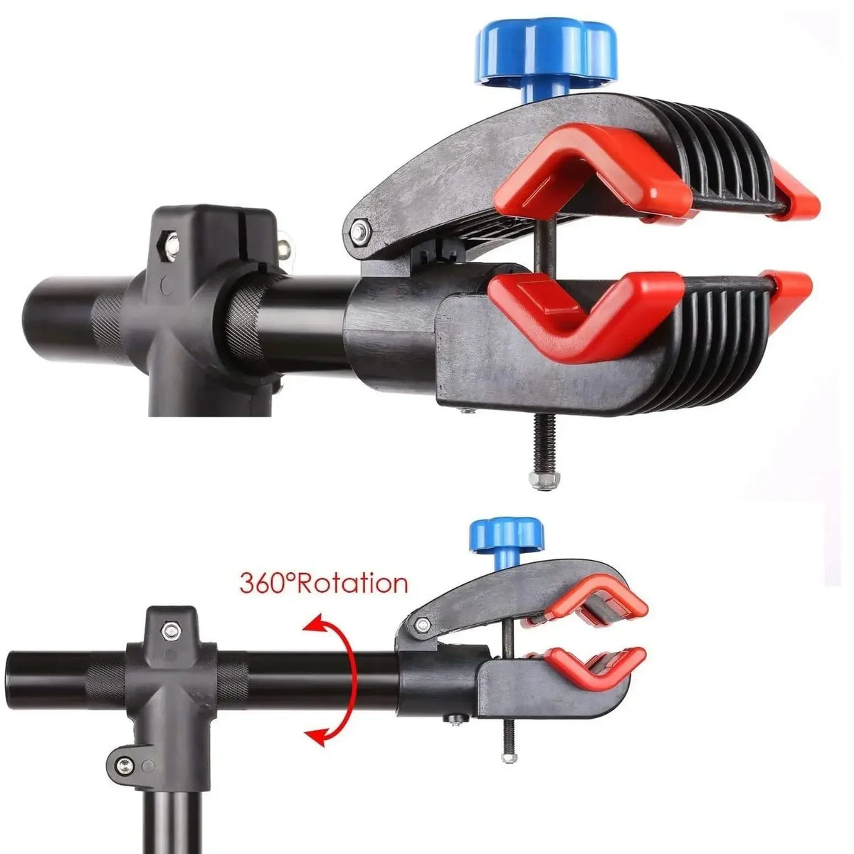 Mechanic Bicycle Repair Workshop Stand Foldable Maintenance Cycle Rack w/Tool Tray Height Adjustble Extensible Bike Repair Rack