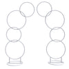 Wedding Flower Display Frame Round Arch White Metal Circle Backdrop Stand Party Wedding Ceremony