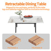 Extendable Kitchen Dining Table: 59