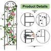 Large Metal Garden Trellises for Climbing Plants - 82.7 Inch Tall & 2 Pack - Metal Fence Trellis Gardening Vines Plant Support