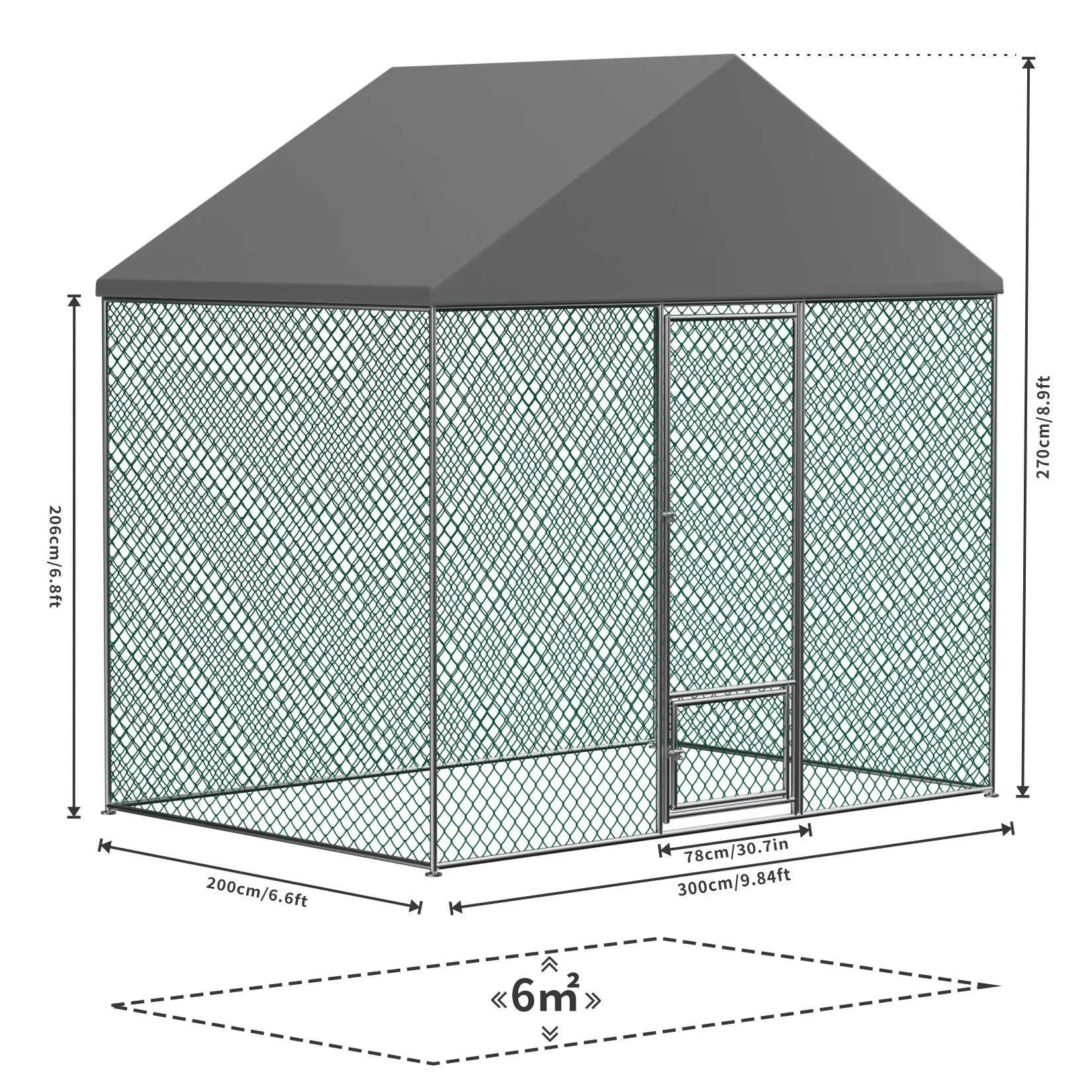 Poultry Chicken Coop Hen House Hutch Backyard Run Nesting Box Outdoor Cage