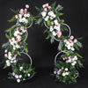 Wedding Flower Display Frame Round Arch White Metal Circle Backdrop Stand Party Wedding Ceremony