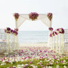 Pergola Square Metal Wreath Arch Backdrop Stand Wedding Events Outdoors Wedding Metal Backdrop Stand