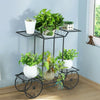 Large Metal Plant Stand Indoor 6 Tier Garden Cart Plant Holder Wrought Iron Plants Display Shelf Rack Outdoor Decorating Garden