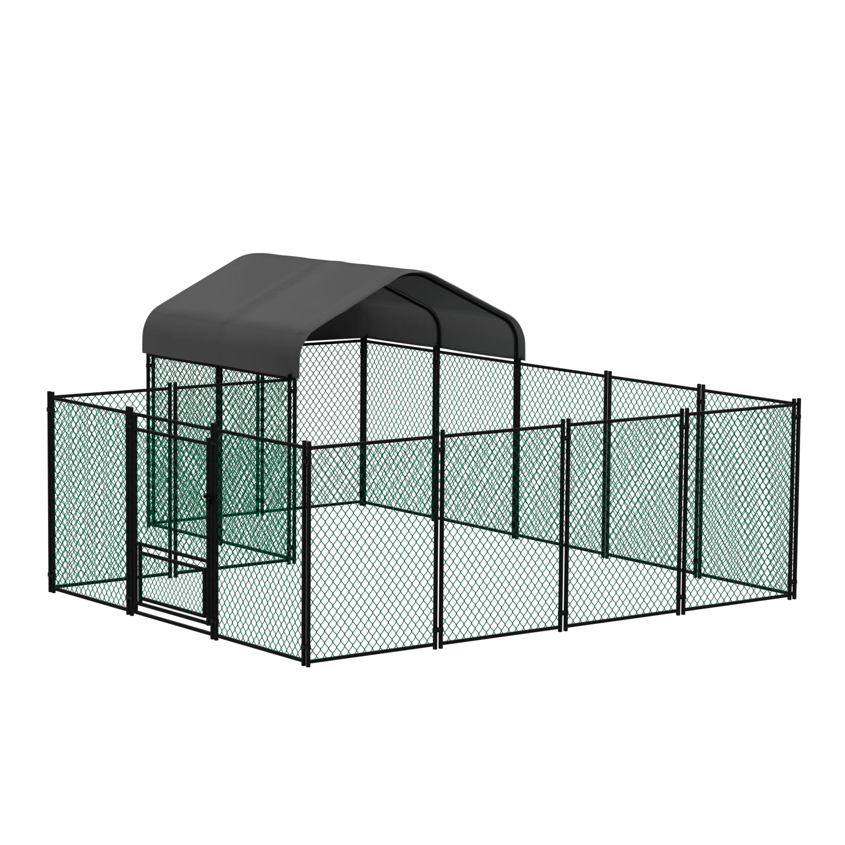 Chicken Coop 12.9x10.2x5.1ft Chicken Run Pen for Yard with Cover Outdoor Metal Portable Chicken Tractor Cage Enclosure Crate