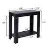 Narrow Sofa Side Table with 2-Tier Open Storage Spaces Modern Living Room Offices End Table Nightstand for Condos, Apartment