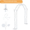 SUSIRE 71”x94” Garden Arbor Wedding Arch Metal Arbour Pergola Tubular Frame Trellis Archway for Climbing Plant Roses Vines