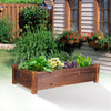 Raised Garden Bed, Large Wooden Planter for Garden Outdoor Raised Garden Boxes Elevated Plant Box Vegetable Flower Growing Bed