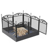 Dog Playpen Fence Detachable Play Pen Exercise Puppy Kennel Cage Dogs Supplies Dog Fences 8 Panels with Waterproof Fertility Pad