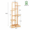 Bamboo 5 / 6  Tier  Plant Stand Rack Multiple Flower Pot Holder Shelf Indoor Outdoor Planter Display Shelving Unit for Patio