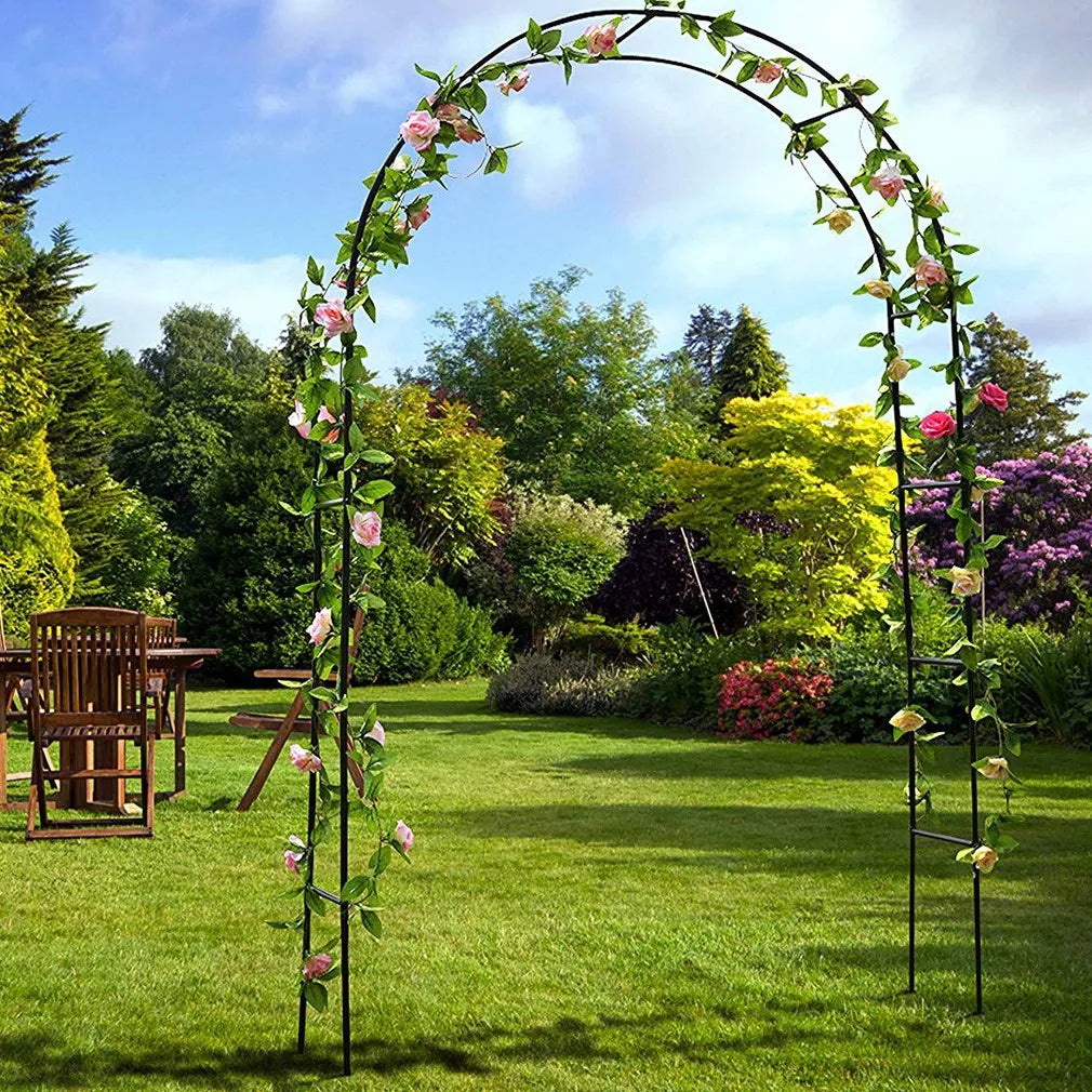 Wedding Garden Arch Arbor Trellis Archway for Climbing Plants Rack, Outdoor Garden Lawn Backyard Patio