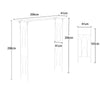 Pergola Square Metal Wreath Arch Backdrop Stand Wedding Events Outdoors Wedding Metal Backdrop Stand