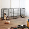 Dog Playpen, 8 Panels Playpen 32 Inch Height in Heavy Duty, Folding Indoor Outdoor Anti-Rust Dog Exercise Fence Portable