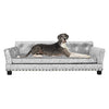 Large Dog Sofa Bed Deluxe Tufted Elevated Jumbo Dog Couch Bed Made Velvet - Pet Giant Snuggle Sofa Lounger Memory Foam