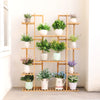 Extra Large Bamboo Plant Stand for Indoor Plants 9 Tier Organizer Living Room