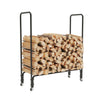 Firewood rack log holder with wheels, 4FT Outdoor Indoor Firewood Rack Upgraded Heavy Duty Fire Wood Racks for Patio, Deck