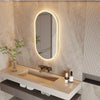 Led Bathroom Mirror for Wall Mounted Oval Lighted Vanity Mirror with Lights Backlit, Frameless Wall Mirror with Lights Anti-Fog