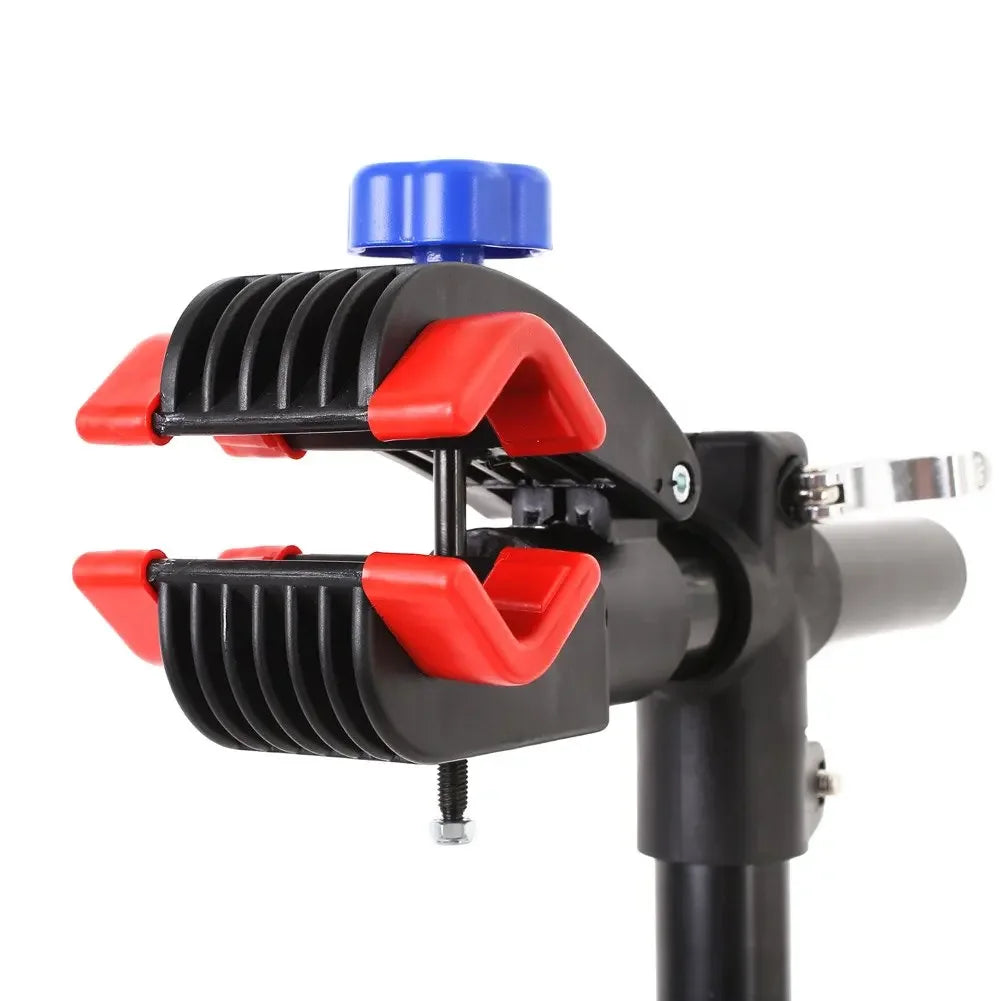 Mechanic Bicycle Repair Workshop Stand Foldable Maintenance Cycle Rack w/Tool Tray Height Adjustble Extensible Bike Repair Rack