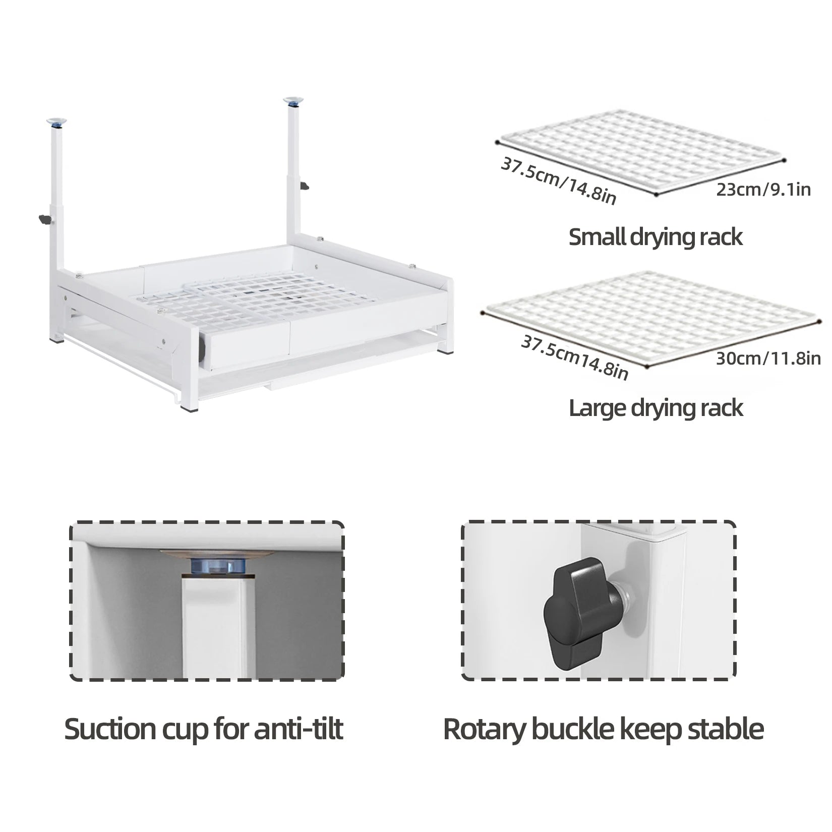 Pull out Cabinet Organizer, Expandable(13"-22.8") under sink organizer Heavy Duty Slide out Drawers for Pots and Pans