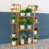 Extra Large Bamboo Plant Stand for Indoor Plants 9 Tier Organizer Living Room